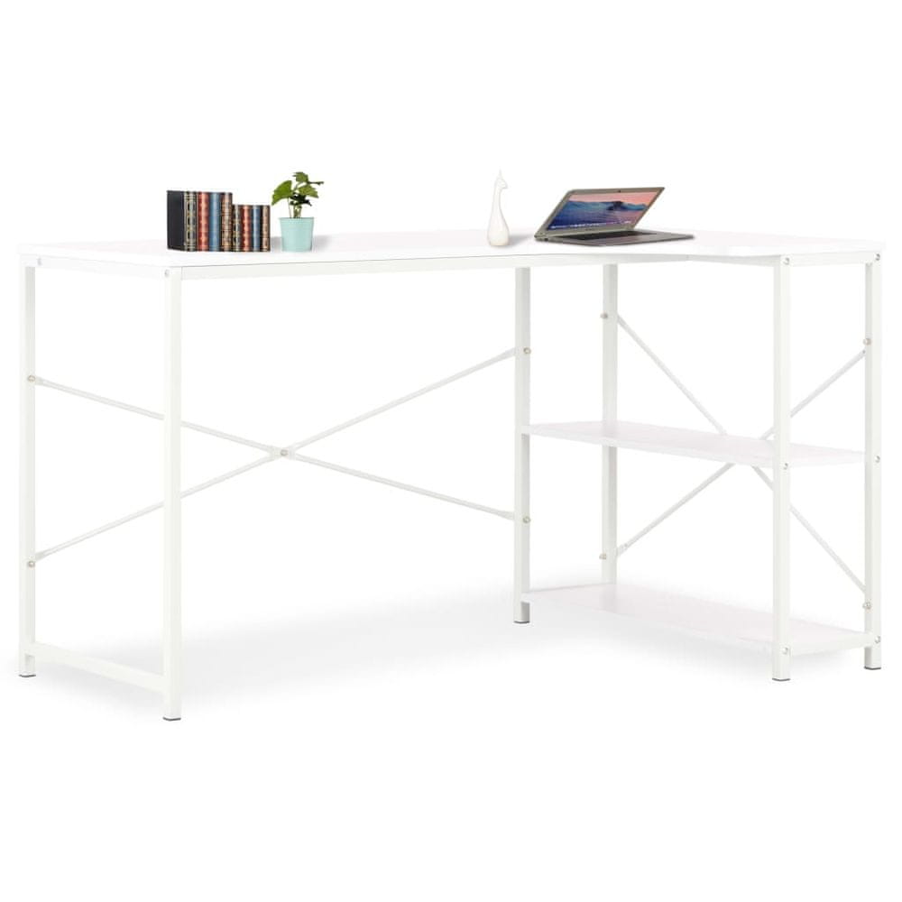 Petromila vidaXL Počítačový stôl biely 120x72x70 cm